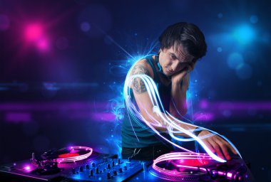 DJ müzik electro ışık efektleri ve ışıklar