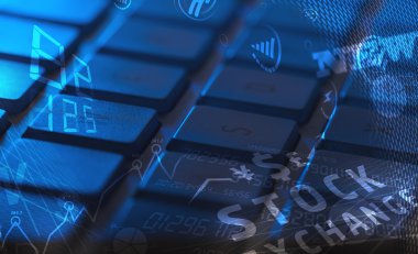 Işıldayan iş simgelerine sahip klavye