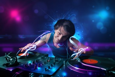 DJ müzik electro ışık efektleri ve ışıklar