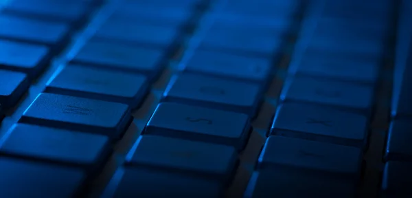 Keyboard close-up with copy space — Stock Photo, Image