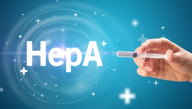 Virüs aşısıyla şırınga iğnesi