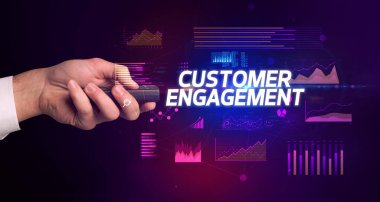 Kablosuz, çevresel, siber iş konsepti