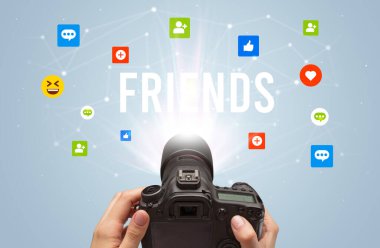 Sosyal medya içeriğini yakalamak için kamera kullanılıyor