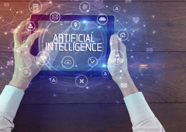 Yazılı bir tabletin yakın plan görüntüsü