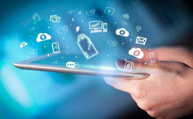 Elle çizilmiş simgelerle dokunmatik ekranı kapat