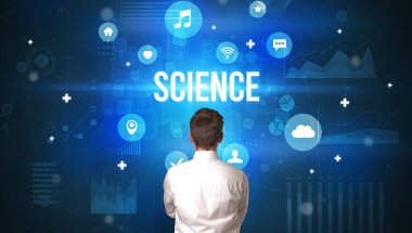 Bir iş adamının arkadan görünüşü