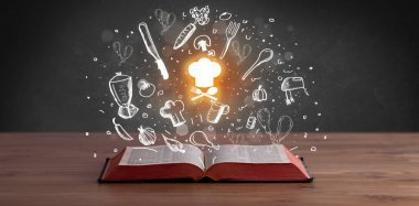 Yemek tarifleri içeren açık tarif kitabı