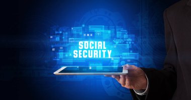 Tablet tutan kişi, güvenlik kavramı