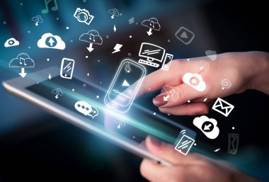 Elle çizilmiş simgelerle dokunmatik ekranı kapat