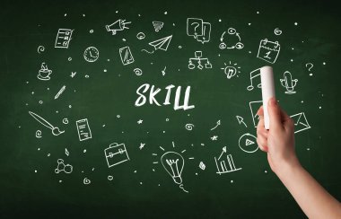 Hand drawing education concept concept