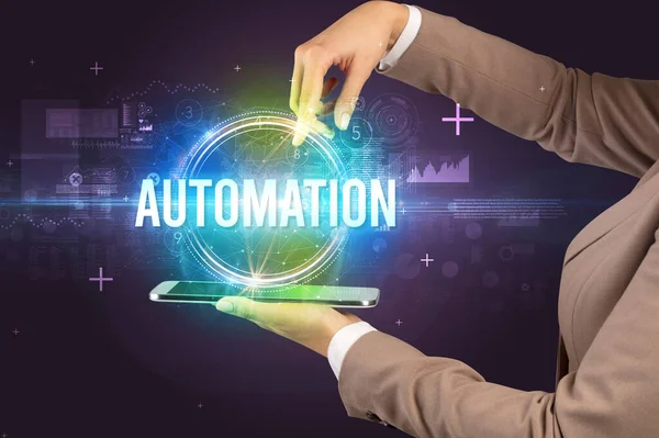 Dokunmatik ekran yakın plan, yeni teknoloji konsepti