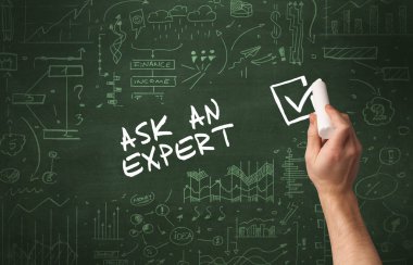 El çizimi yeni iş konsepti