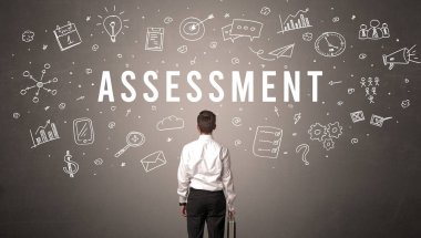 Bir iş adamının arkadan görünüşü