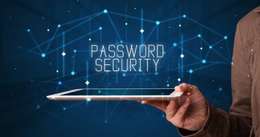 Tablet tutan kişi, güvenlik kavramı