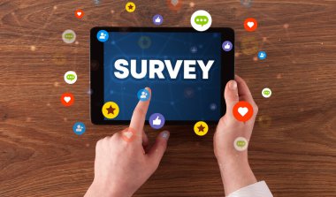 Dokunmatik ekran, sosyal medya konseptine yakın çekim