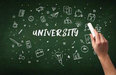 Hand drawing education concept concept