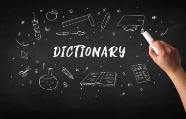 Hand drawing education concept concept