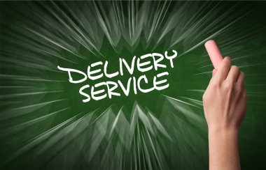 El çizimi çevrimiçi alışveriş kavramı
