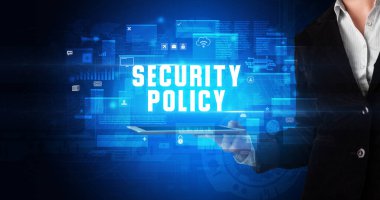 Tablet tutan kişi, güvenlik kavramı