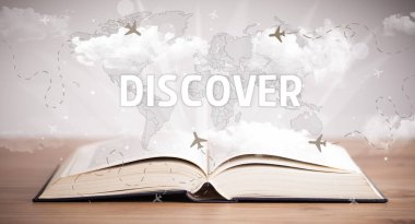 açık kitap, tatil konsepti