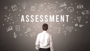 Bir iş adamının arkadan görünüşü