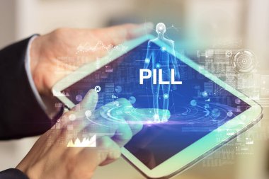 Elektronik tıbbi kayıt, teknoloji konsepti.