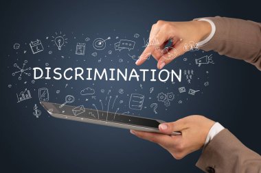 Dokunmatik ekran, sosyal medya konseptine yakın çekim