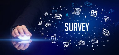 El ele tutuşan kablosuz çevre