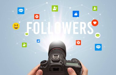 Sosyal medya içeriğini yakalamak için kamera kullanılıyor