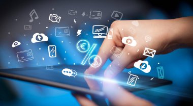 Elle çizilmiş simgelerle dokunmatik ekranı kapat