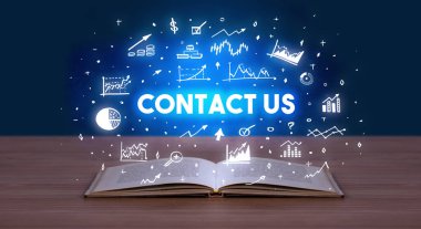 Açık bir kitaptan çıkan iş yazıları