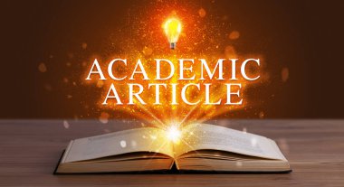 Açık bir kitaptan çıkan eğitici yazıtlar