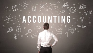 Bir iş adamının arkadan görünüşü