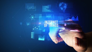 Dijital tuşa basma, modern teknoloji kavramı