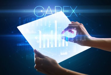 El ele tutuşmak fütüristik, iş kavramı