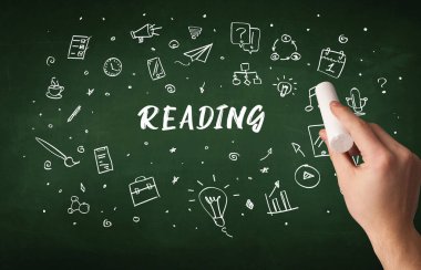 Hand drawing education concept concept