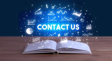 Açık bir kitaptan çıkan iş yazıları