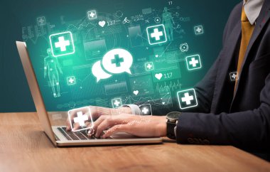 İnternette tıbbi sorunlar için el taraması