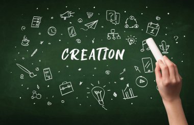 Hand drawing education concept concept