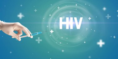 Virüs aşısıyla şırınga iğnesi