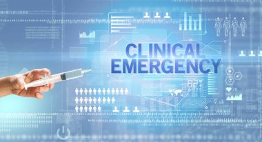 Doktorların elinde şırınga olan beyaz bir eldivenle yakın plan görüntüsü.