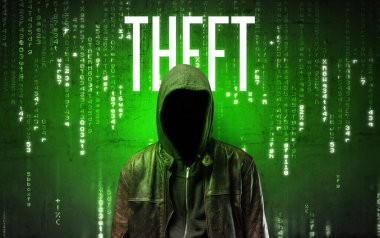 THFT yazıtlı meçhul hacker, hack konsepti