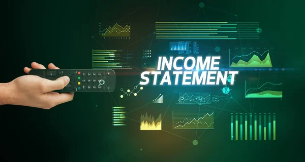 기기를 Income Statement 사이버 비즈니스 — 스톡 사진