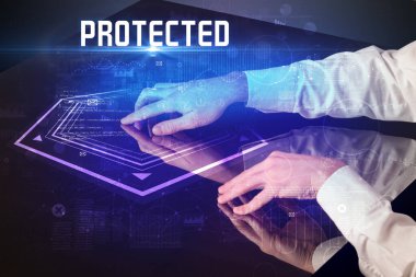 PROTECTED yazıtlı dijital tablo, yeni çağ güvenlik kavramı