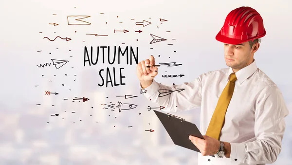 헬멧그리기 Autumn Sale 밀수품 — 스톡 사진