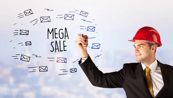 헬멧그리기 Mega Sale 밀수품 — 스톡 사진