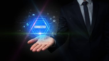 Erkek el ele tutuşması Bağlı yazı, sosyal medya kavramı