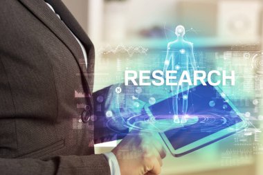 REARCH yazıtlı elektronik tıbbi kayıt, tıbbi teknoloji konsepti