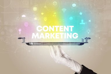 KONUŞAN MARKETING yazıtları ile sosyal ağ hizmeti veren garson, yeni medya kavramı