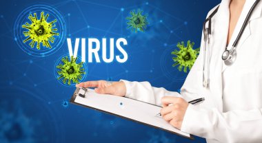 Doktor, VIRUS yazıtları ve salgın konseptiyle reçete yazıyor.